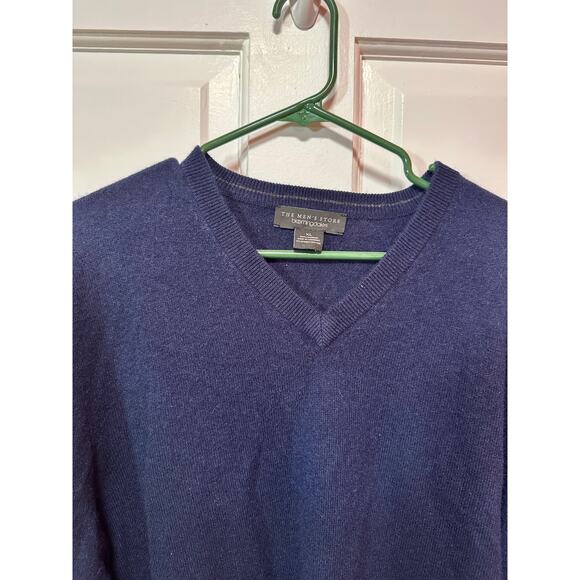Bloomingdale’s The Men’s Store Navy Blue Cashmere Sweater Size XL - Picture 2 of 3